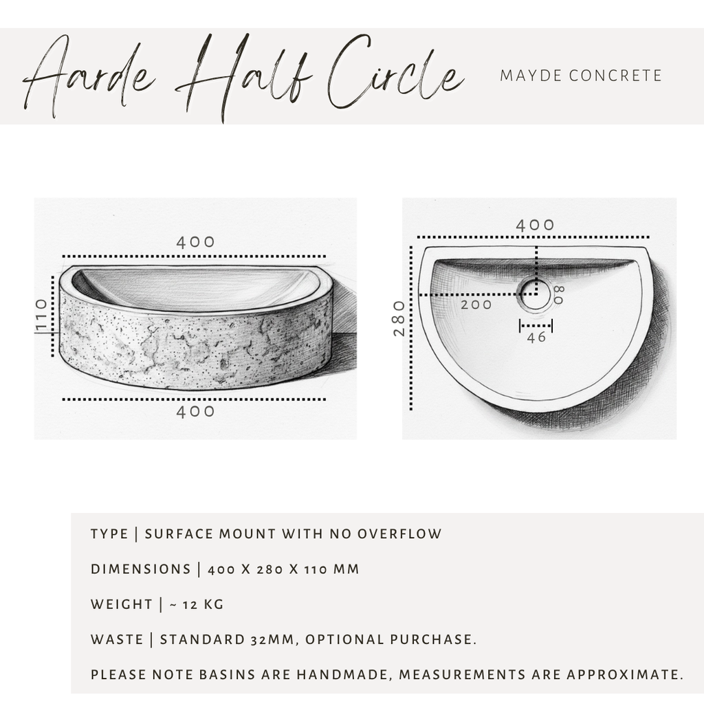 Aarde Half Circle Basin
