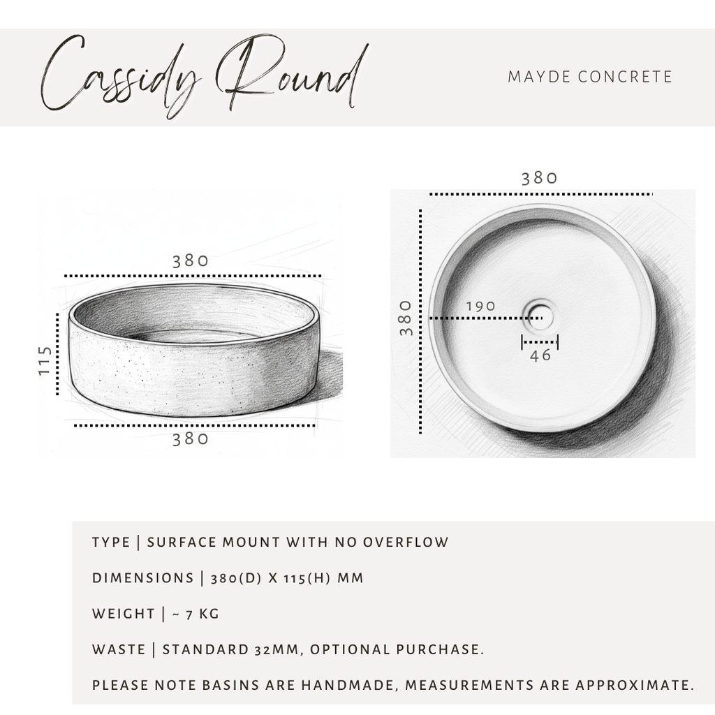Cassidy Round Basin