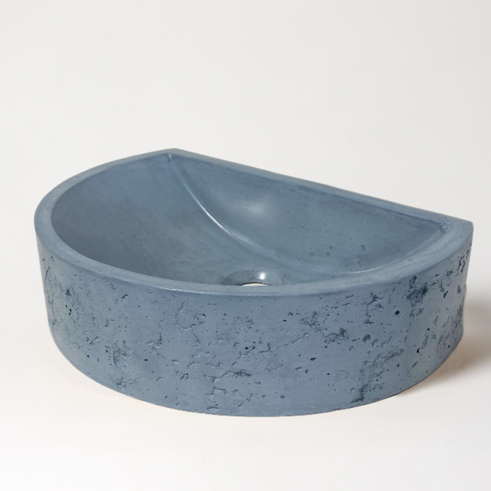 Aarde Half Circle Basin-Mayde Concrete
