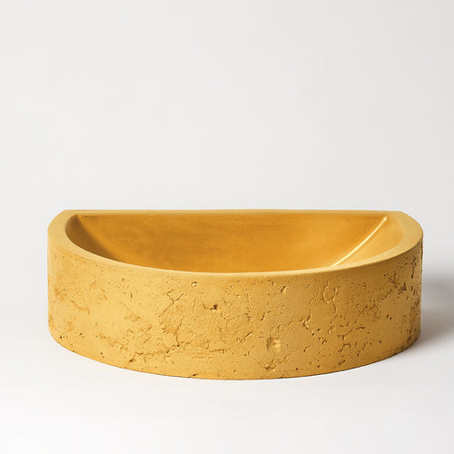 Aarde Half Circle Basin-Mayde Concrete