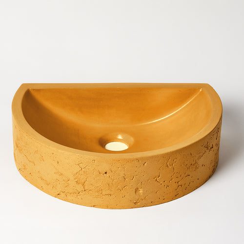 Aarde Half Circle Basin-Mayde Concrete