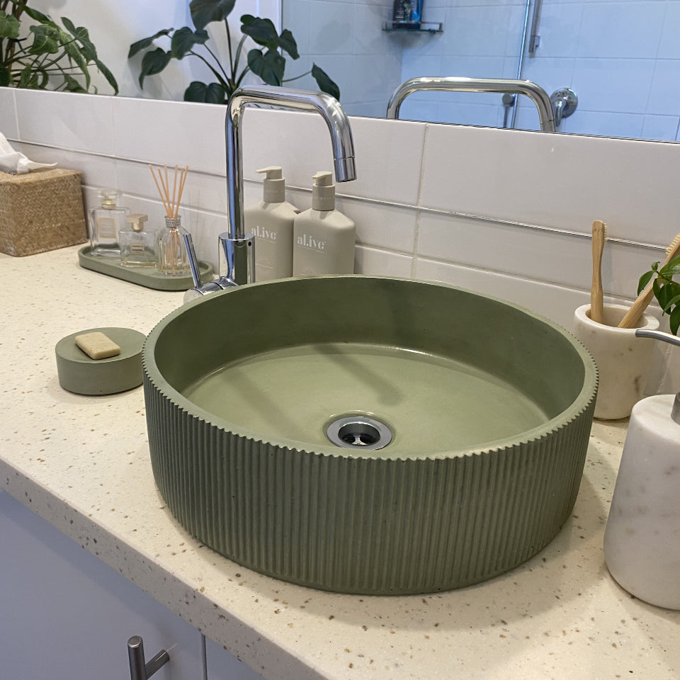 Corra Round Basin-Mayde Concrete