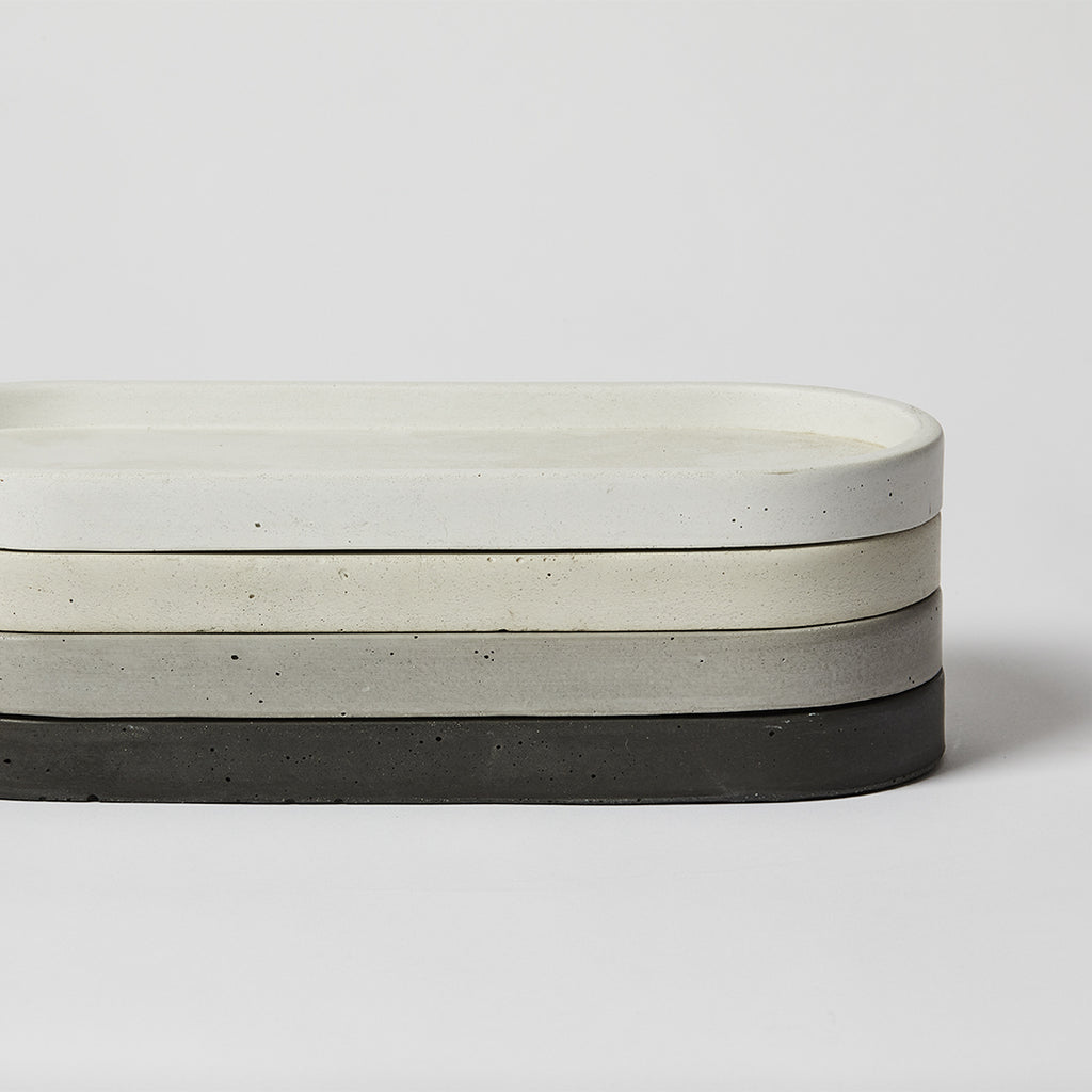 Concrete Oval Tray-Mayde Concrete
