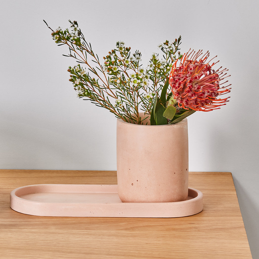 Concrete Oval Tray-Mayde Concrete