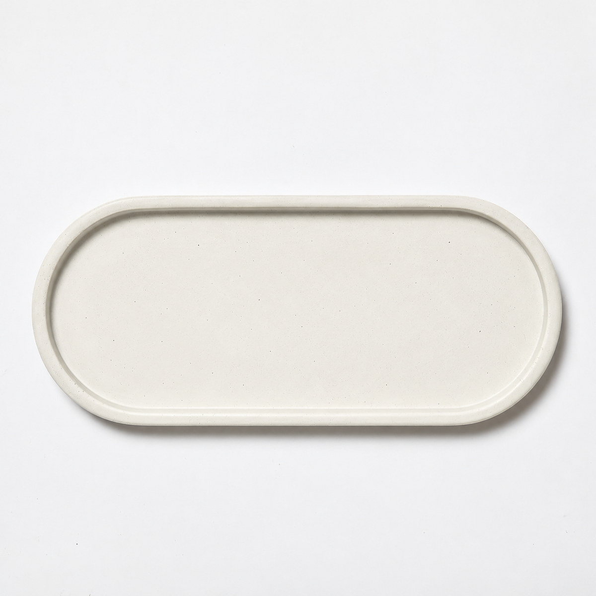 Concrete Oval Tray