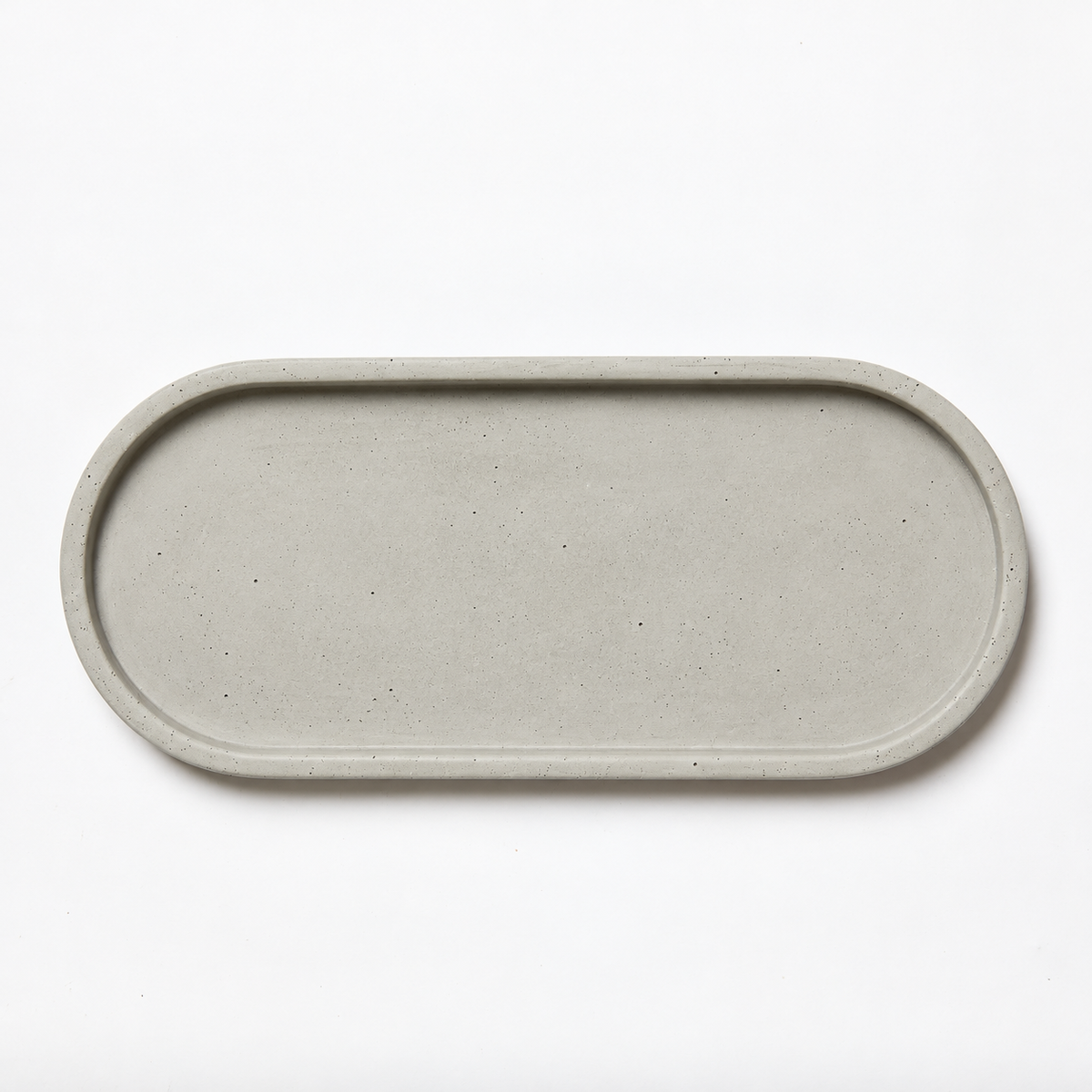 Concrete Oval Tray