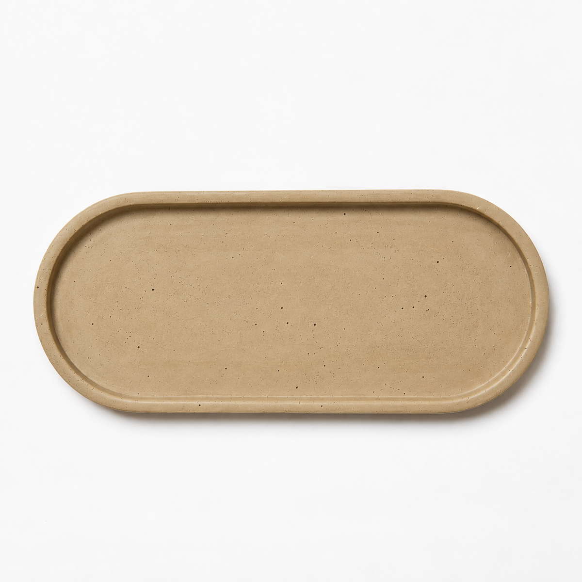 Concrete Oval Tray