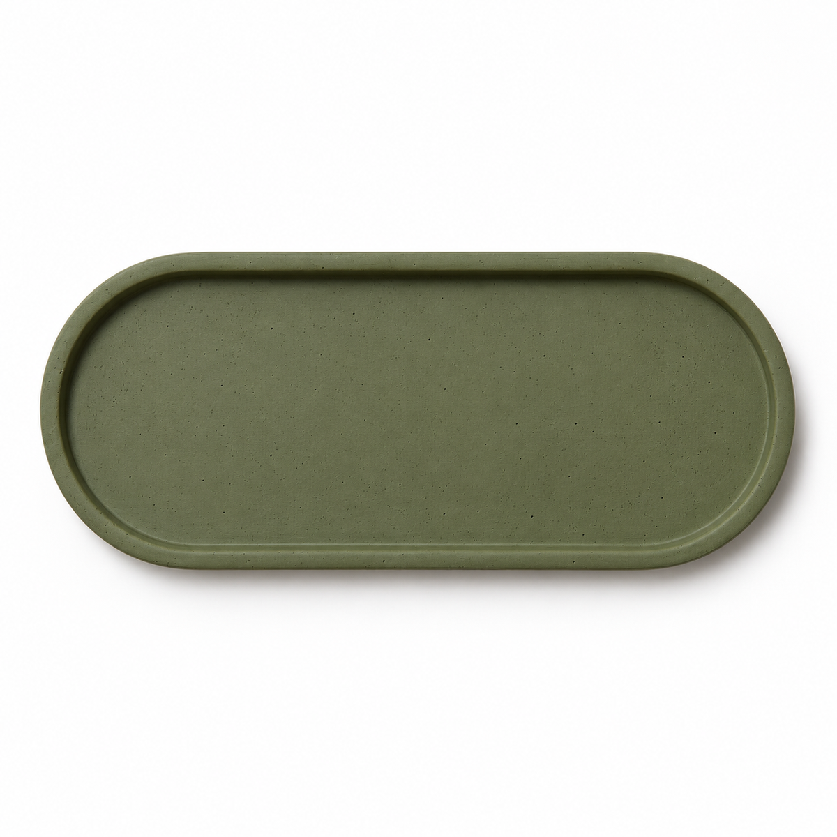 Concrete Oval Tray