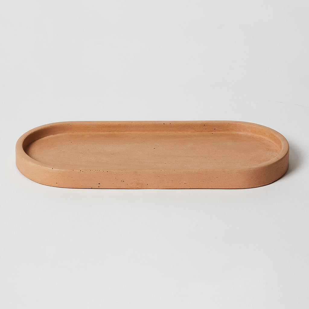 Concrete Oval Tray-Mayde Concrete