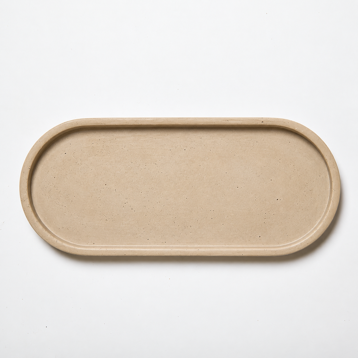 Concrete Oval Tray