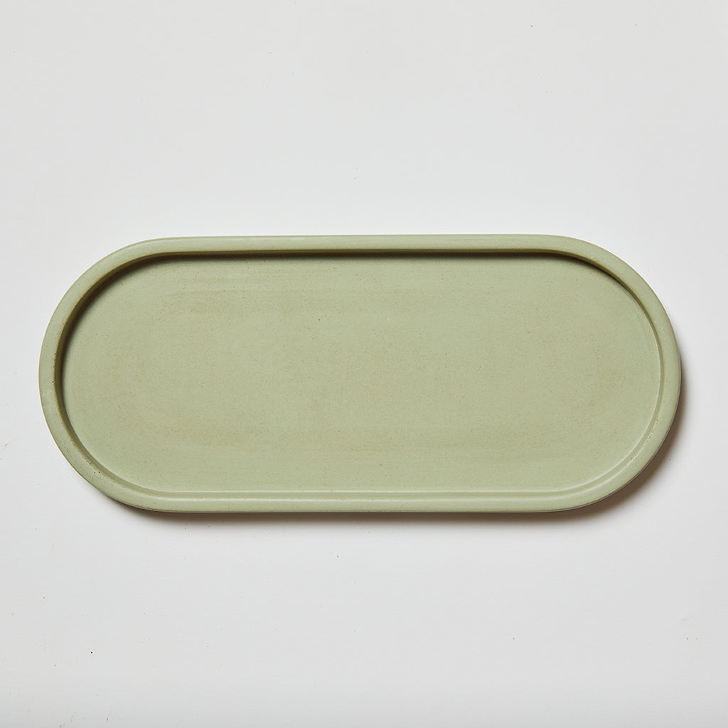 Concrete Oval Tray-Mayde Concrete