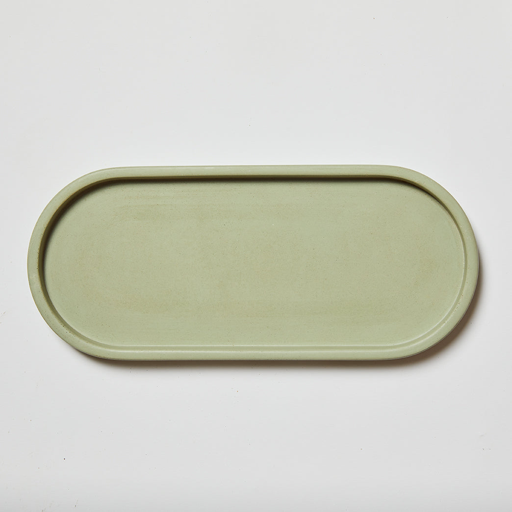Concrete Oval Tray-Mayde Concrete
