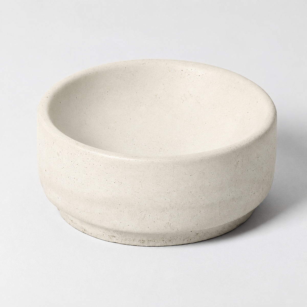Concrete Round Soap Dish