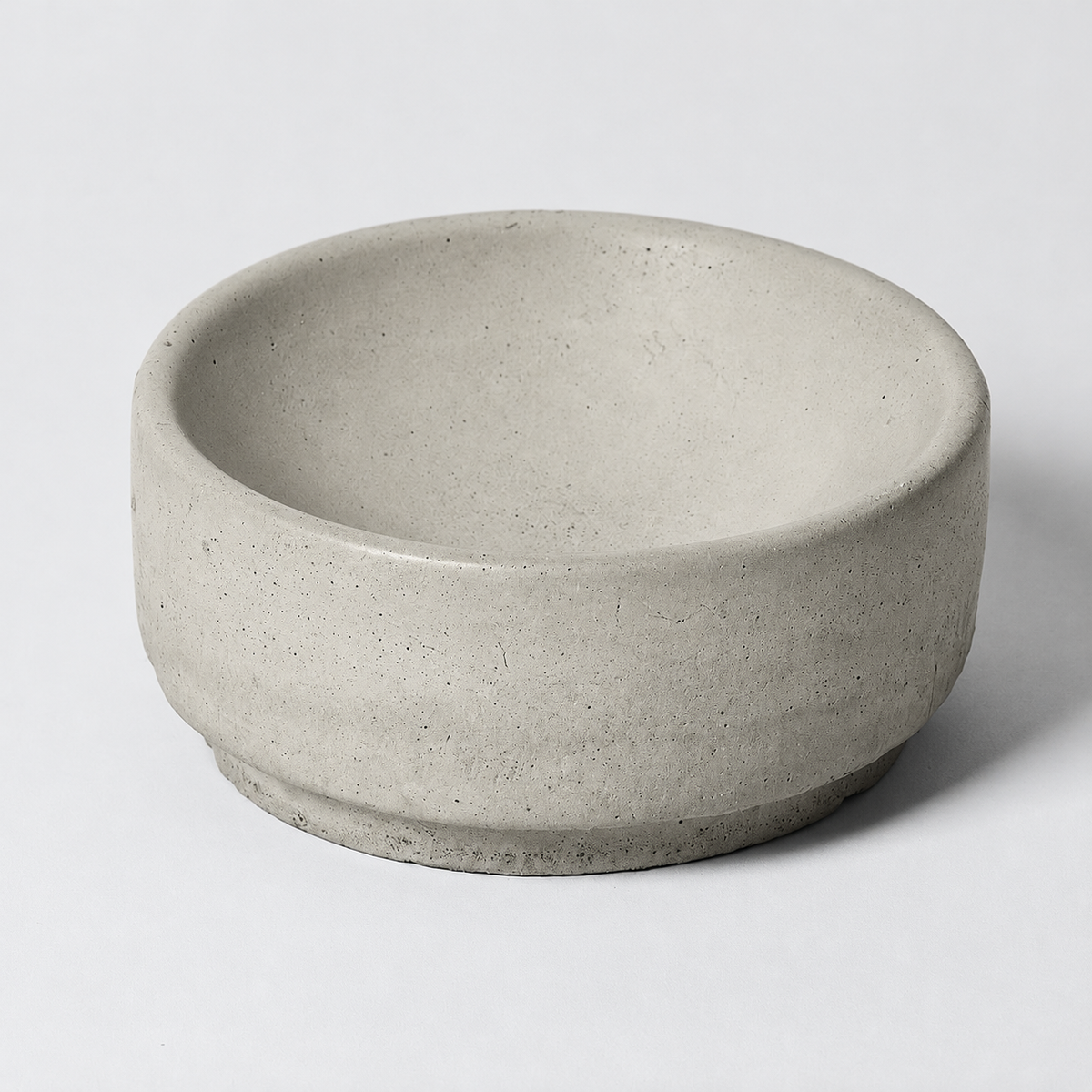 Concrete Round Soap Dish