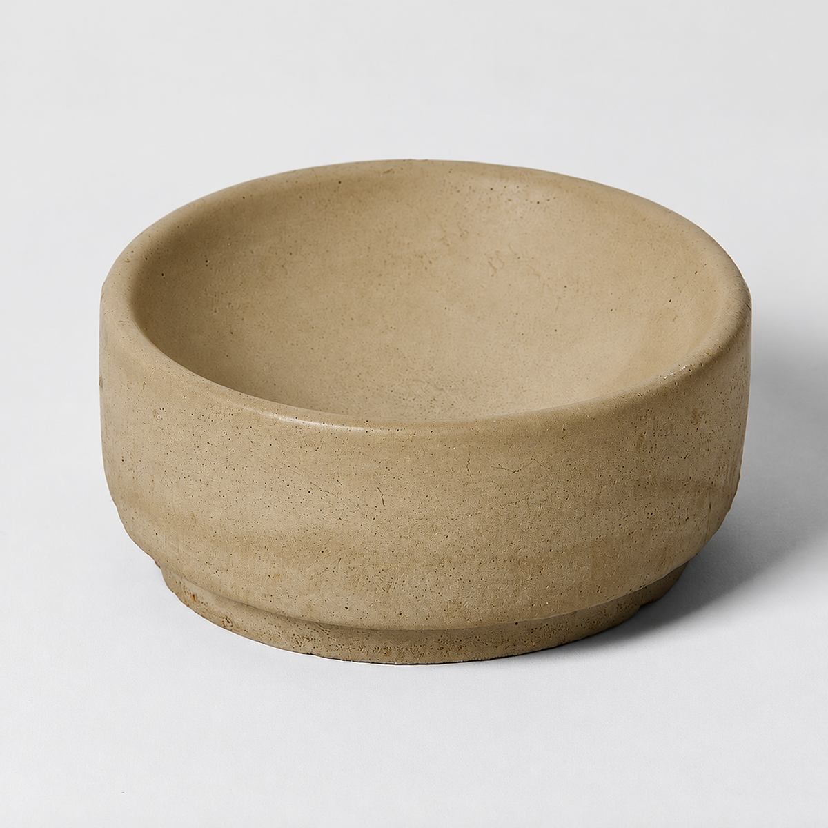 Concrete Round Soap Dish