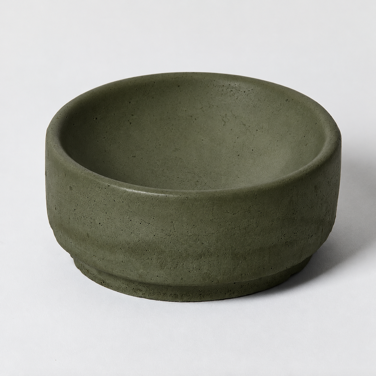 Concrete Round Soap Dish