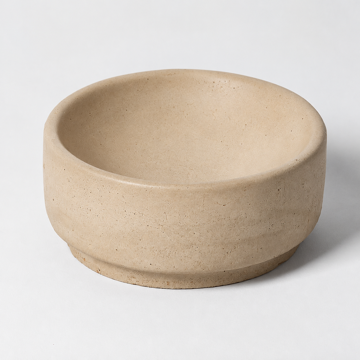 Concrete Round Soap Dish
