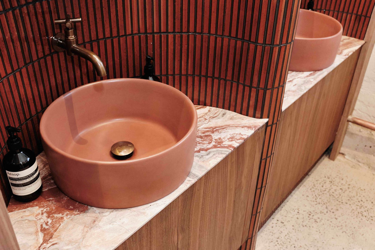 Cassidy Round Basin in custom colour, Flux Design