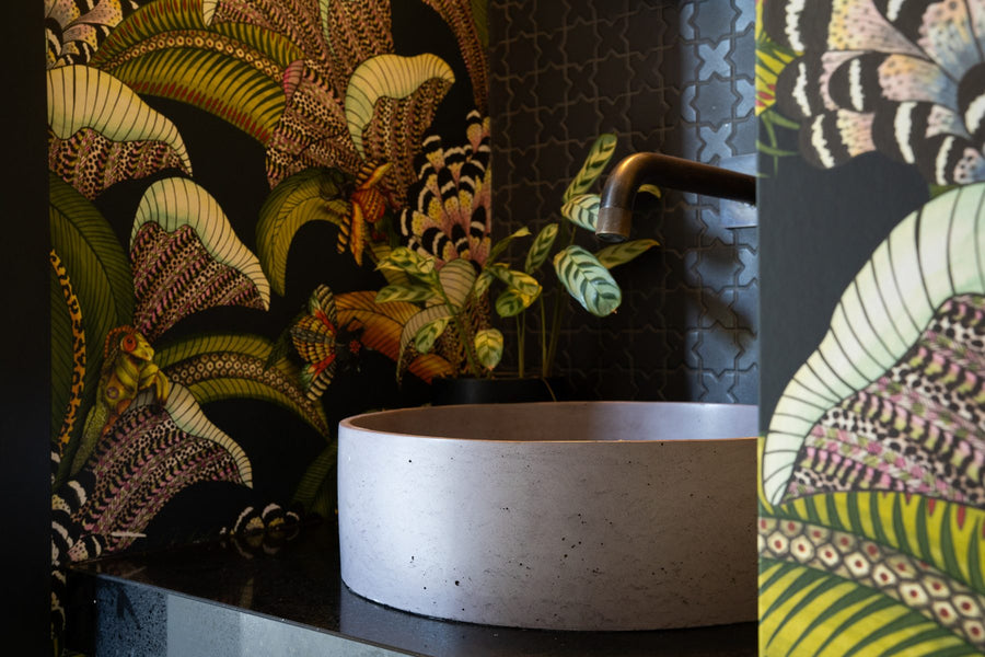 Cassidy Round Basin in a custom colour, Melbourne home