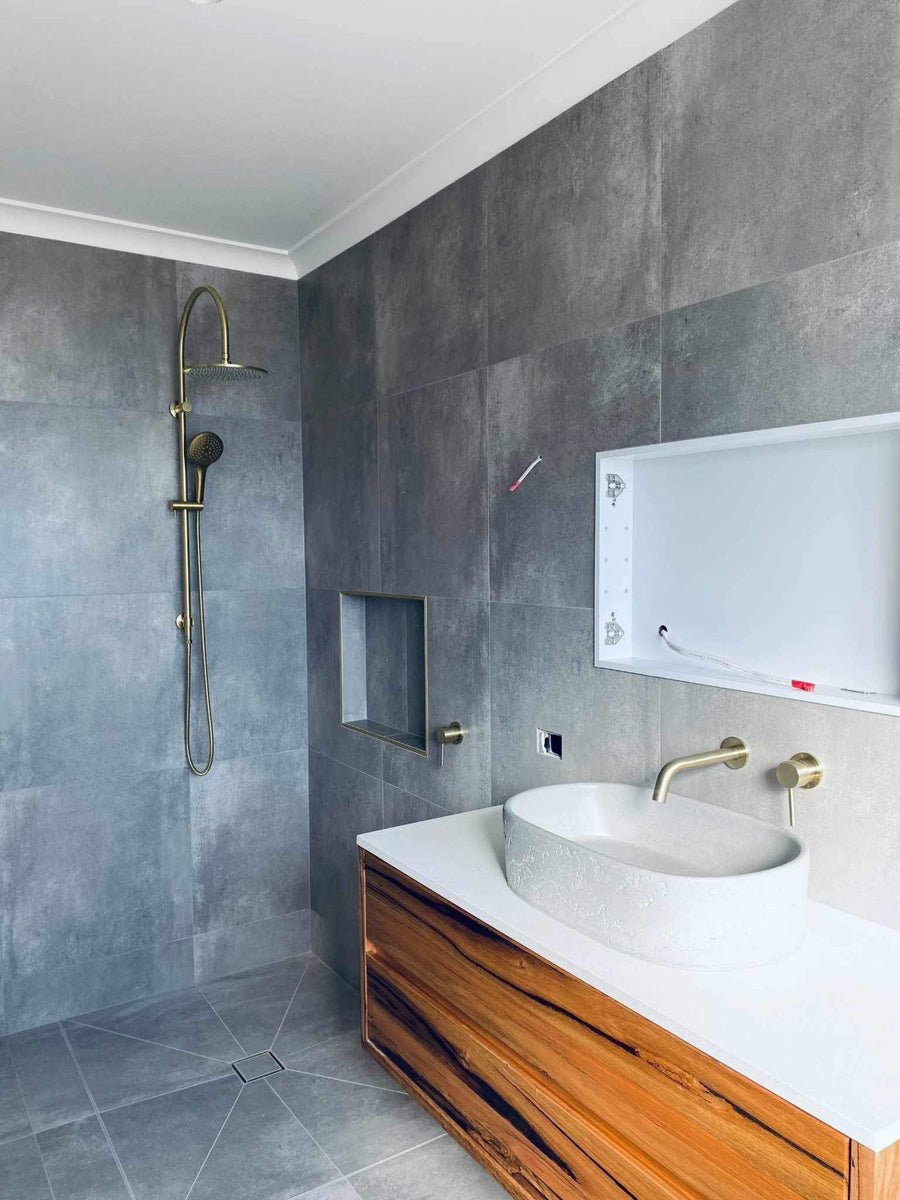 Aarde Pill Basin in Misty Grey, Ballarat home