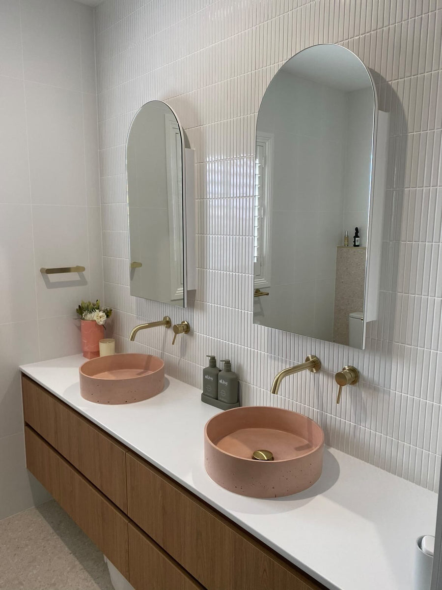 Cassidy Round Basin in French Rose, Melbourne home
