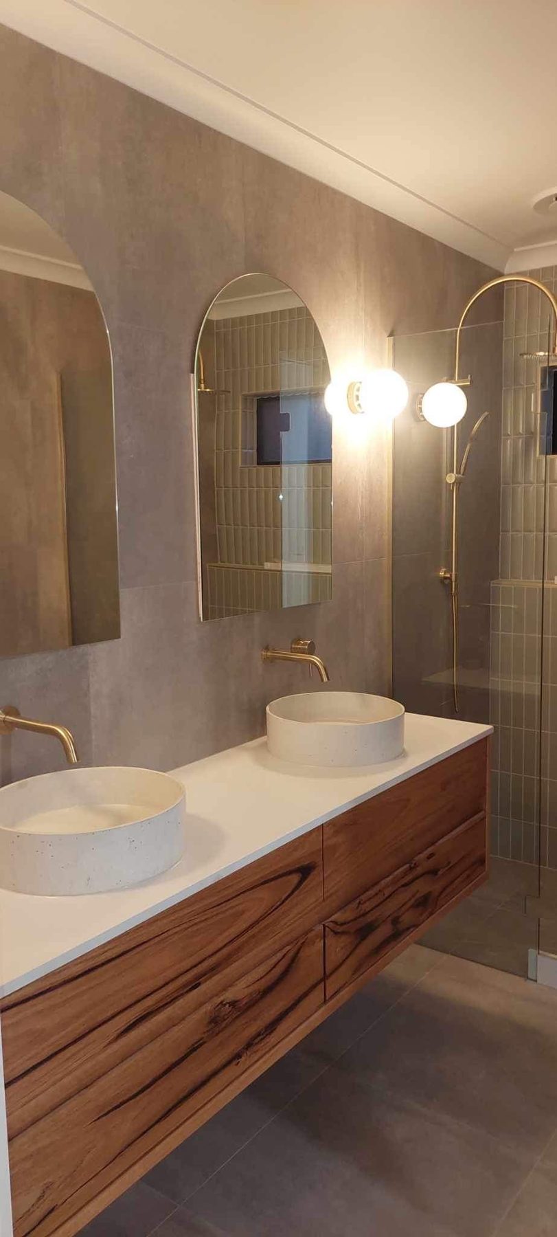 Cassidy Round Basin in White, Ballarat home
