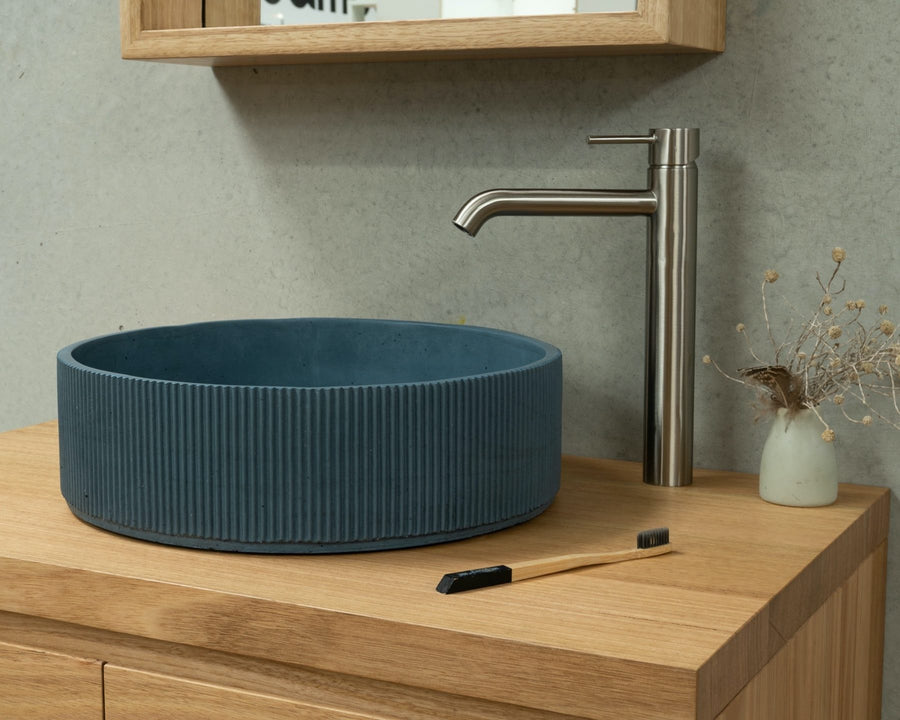 Corra Round Basin in custom colour, Styled by Bombora Custom, Torquay